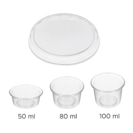 Couvercle PET Transparent pour Pots Ø7,5cm (1.000 Utés)