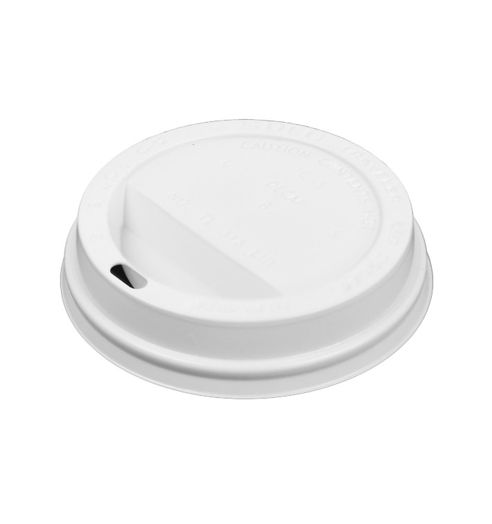 Couvercle avec passage Gobelet Carton 12, 16 et 20 Oz Ø8,9cm (1000 Utés) Couvercle avec passage Gobelet Carton 12, 16 et 20 Oz Ø8,9cm (1000 Utés)