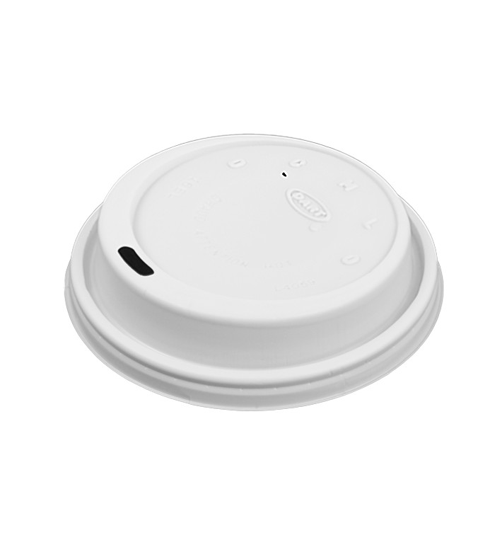 Couvercle plastique PS "Cappuccino" Blanc Ø9,4cm (100 Unités) Couvercle plastique PS "Cappuccino" Blanc Ø9,4cm (100 Unités)