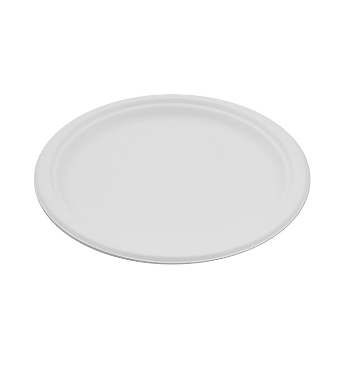 Assiette Bio en Canne à Sucre Blanc Ø260mm (25 Unités) Assiette Bio en Canne à Sucre Blanc Ø260mm (25 Unités)