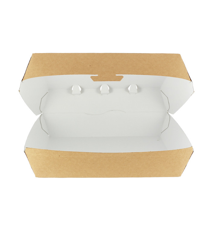 Boîte à Hamburger Kraft Géant 23x17,5x8cm (25 Utés) Boîte à Hamburger Kraft Géant 23x17,5x8cm (25 Utés)