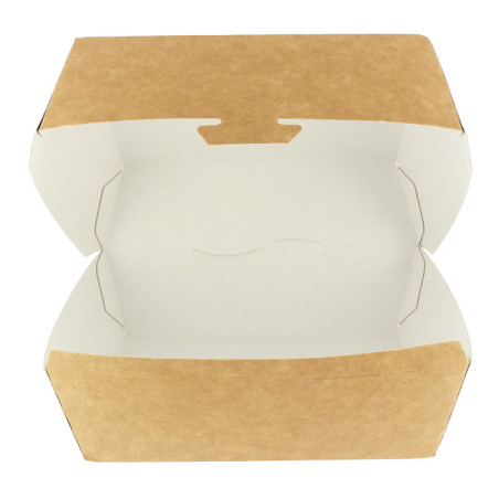 Boîte à Hamburger Kraft Mega 16,5x18x9cm (200 Utés)