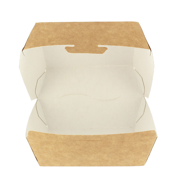 Boîte à Hamburger Kraft 12x12x7 cm (450 Unités) Boîte à Hamburger Kraft 12x12x7 cm (450 Unités)