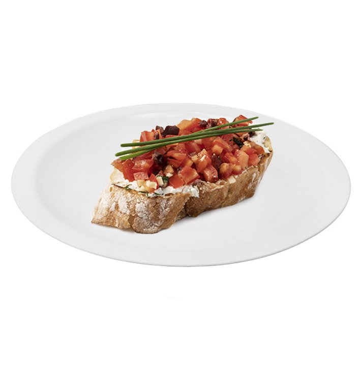 Assiette en plastique dur réutilisable