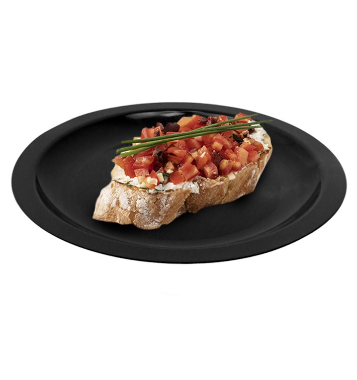 Assiette en plastique dur réutilisable