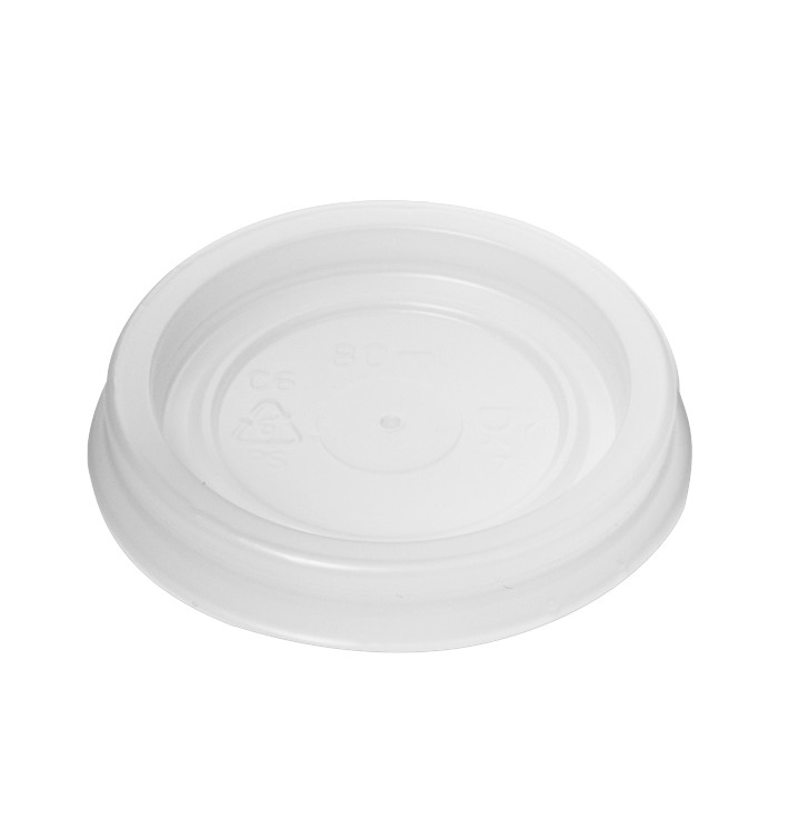 Couvercle Plastique PS Gobelet 80/100ml Ø5,7cm (100 Utés) Couvercle Plastique PS Gobelet 80/100ml Ø5,7cm (100 Utés)