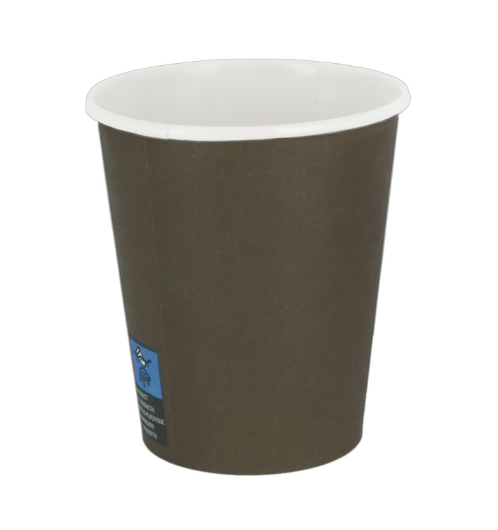 Gobelet Carton Marron 7Oz/210ml Ø7,2cm (100 Utés) Gobelet Carton Marron 7Oz/210ml Ø7,2cm (100 Utés)