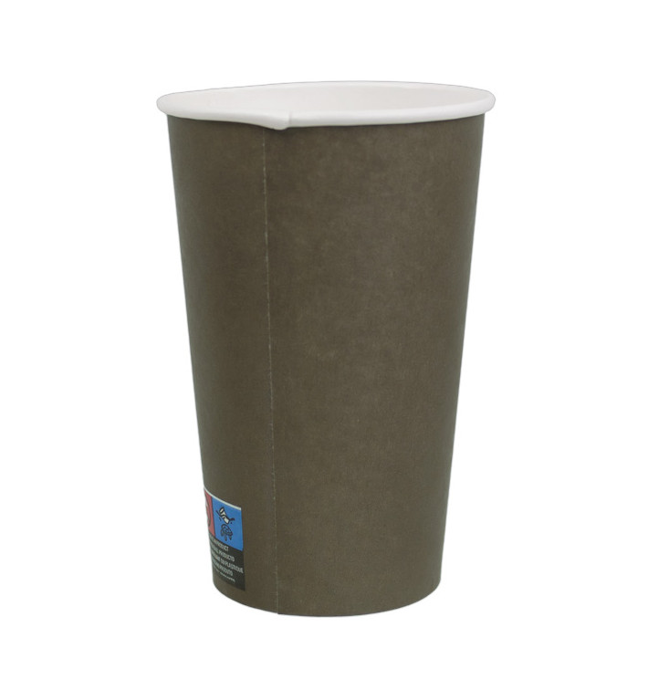 Gobelet Carton Marron 16Oz/480ml Ø9,0cm (50 Utés) Gobelet Carton Marron 16Oz/480ml Ø9,0cm (50 Utés)