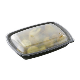 Couvercle pour Barquette Noir 28x20cm (150 Utés)