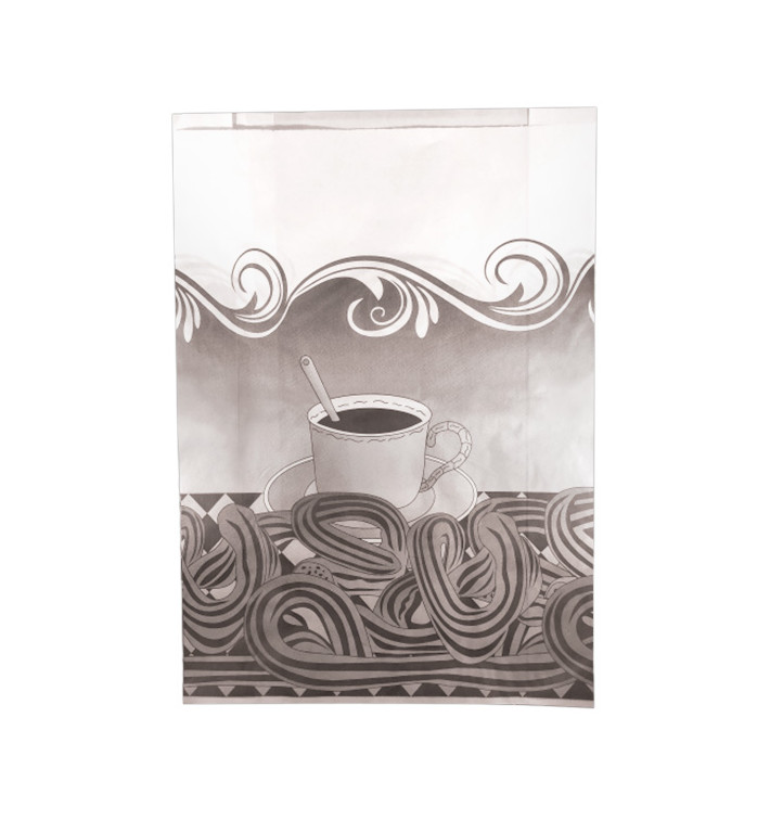 Sac Pour Churros Ingraissable 18+7x32 cm (1000 Utés) Sac Pour Churros Ingraissable 18+7x32 cm (1000 Utés)