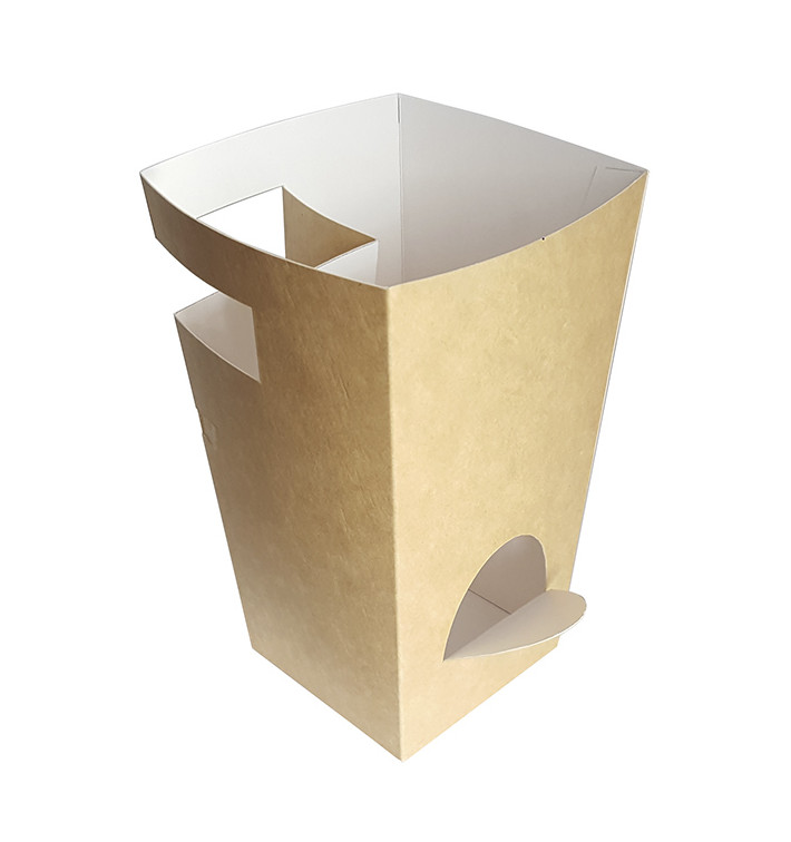 Boîte à Churros et Chocolat Kraft 78x78x179mm (25 Utés) Boîte à Churros et Chocolat Kraft 78x78x179mm (25 Utés)