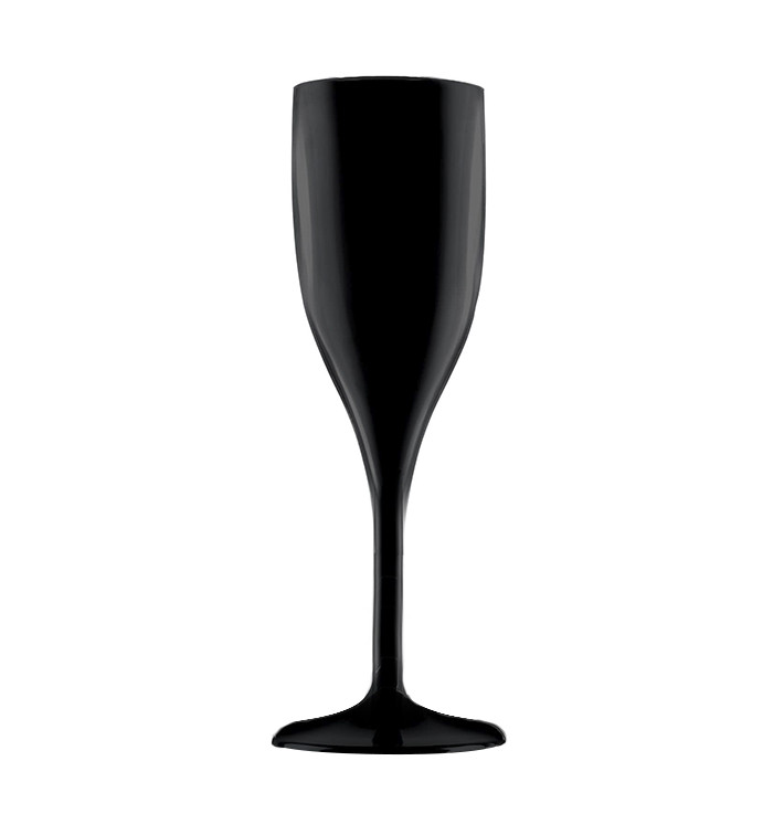 Flûte Réutilisable à Champagne SAN Noir 150ml (6 Unités) Flûte Réutilisable à Champagne SAN Noir 150ml (6 Unités)