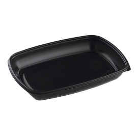 Barquette Plastique PP Noir 1350ml 28x20x4cm (50 Utés)