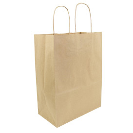 Sac en papier Hawanna avec Anses KRAFT 100g/m² 24+12x31cm (50 Utés)