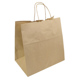 Sac en papier Kraft Hawanna avec Anses 100g/m² 32x20x32cm (200 Utés)