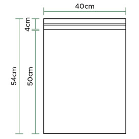 Sac en CPP fermeture adhésive 40x50cm G160 (100 Utés)