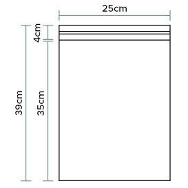 Sac en CPP fermeture adhésive 25x35cm G160 (1000 Utés)