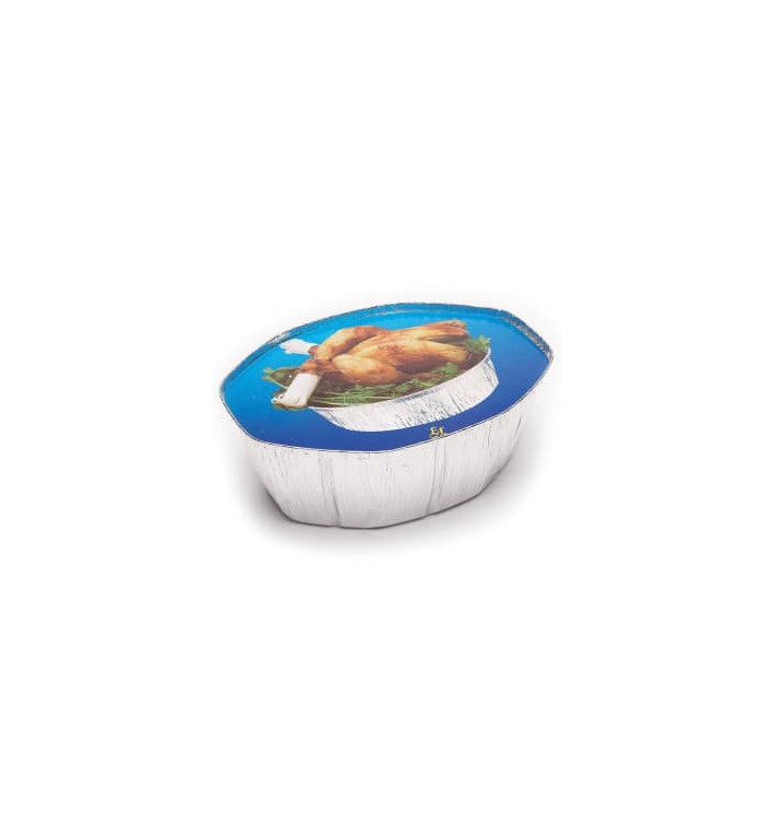 Couvercle Carton Récipient Ovalisé Poulet 2400ml Couvercle Carton Récipient Ovalisé Poulet 2400ml
