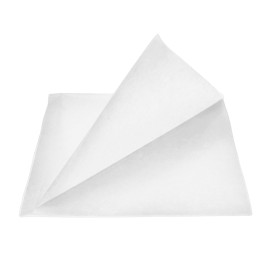 Sachet Ingraissable Ouverture latérale 15x15,2cm Blanc (100 Unités)