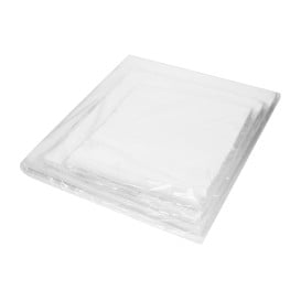 Sachet Ingraissable Ouverture latérale 15x15,2cm Blanc (100 Unités)