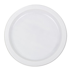 Assiette Plate Réutilisable Economique PS Blanc Ø22cm (25 Utés)