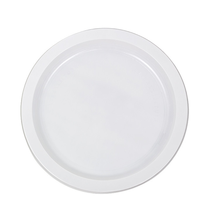 Assiette Plate Réutilisable Economique PS Blanc Ø22cm (25 Utés)