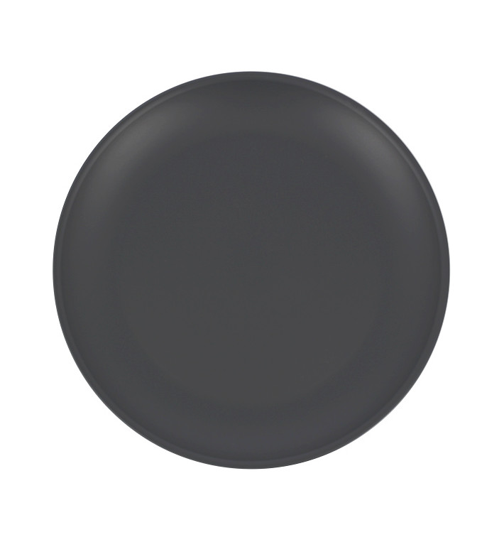 Assiette Réutilisable Durable PP Minéral Anthracite Ø23,5cm (6 Utés) Assiette Réutilisable Durable PP Minéral Anthracite Ø23,5cm (6 Utés)