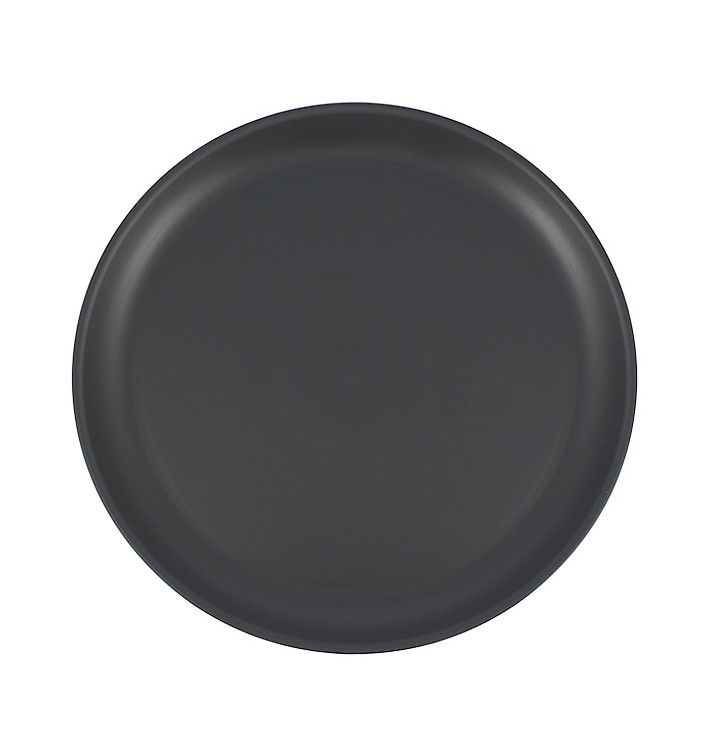 Assiette Réutilisable Durable PP Minéral Anthracite Ø27,4cm (6 Utés) Assiette Réutilisable Durable PP Minéral Anthracite Ø27,4cm (6 Utés)