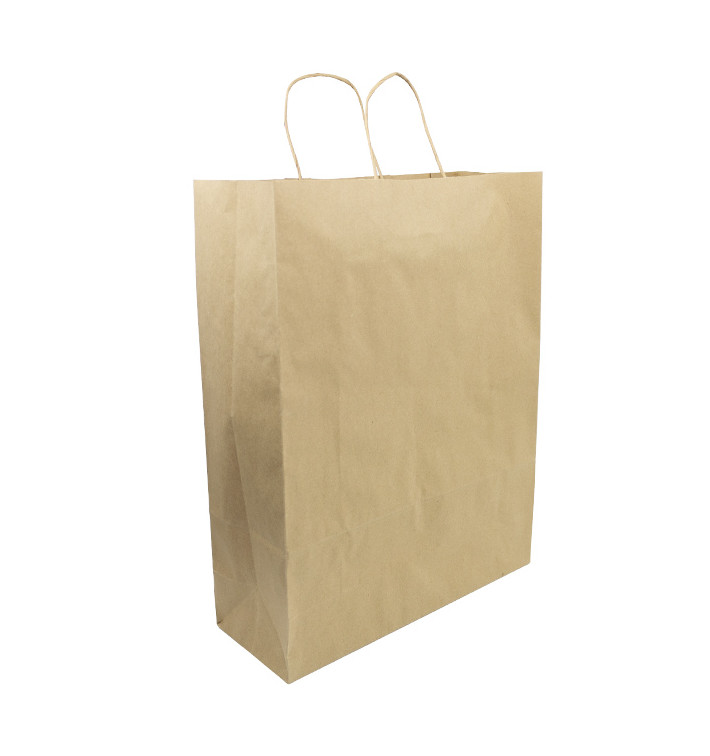 Sac en papier Hawanna avec Anses KRAFT 100g/m² 32x12x41cm (50 Utés) Sac en papier Hawanna avec Anses KRAFT 100g/m² 32x12x41cm (50 Utés)