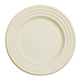 Assiette Canne à Sucre Premium Wave Naturel Ø26cm (50 Unités)