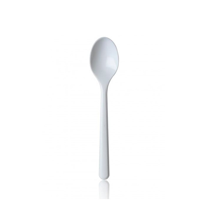 Cuillère Plastique Premium Blanche 185mm 