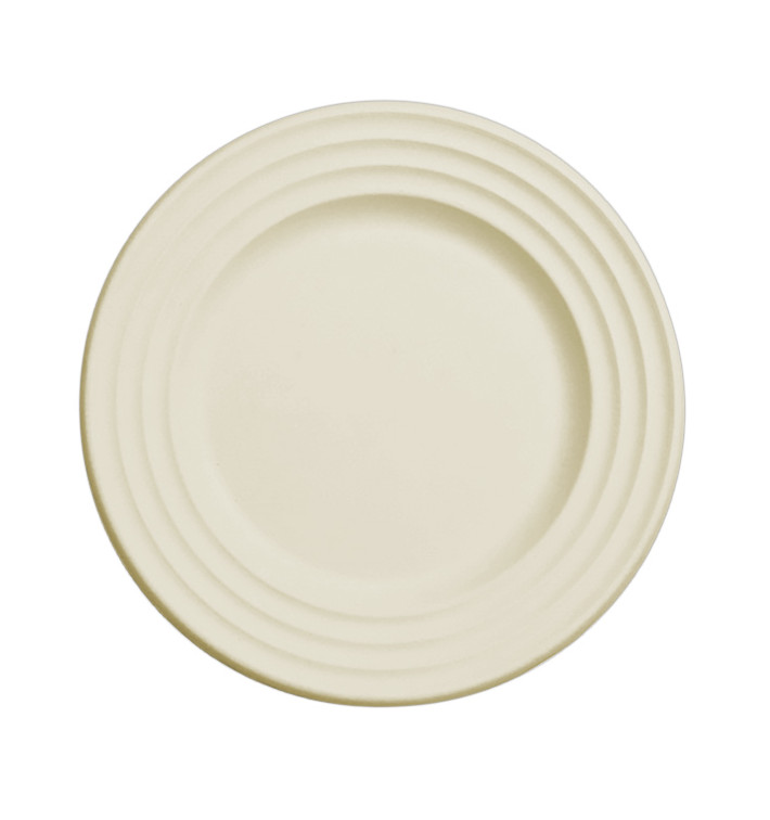 Assiette Canne à Sucre Premium Wave Naturel Ø26cm (400 Unités) Assiette Canne à Sucre Premium Wave Naturel Ø26cm (400 Unités)