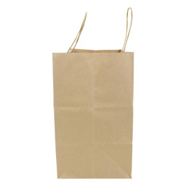 Sac en papier Kraft Hawanna avec Anses 100g/m² 28+16x27cm (50 Utés)