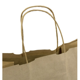 Sac en papier Kraft Hawanna avec Anses 100g/m² 32+20x32cm (50 Utés)