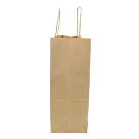 Sac en papier Hawanna avec Anses KRAFT 100g/m² 24+12x31cm (50 Utés)
