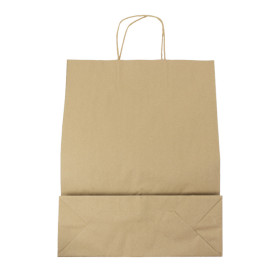 Sac en papier Hawanna avec Anses KRAFT 100g/m² 32x12x41cm (50 Utés)