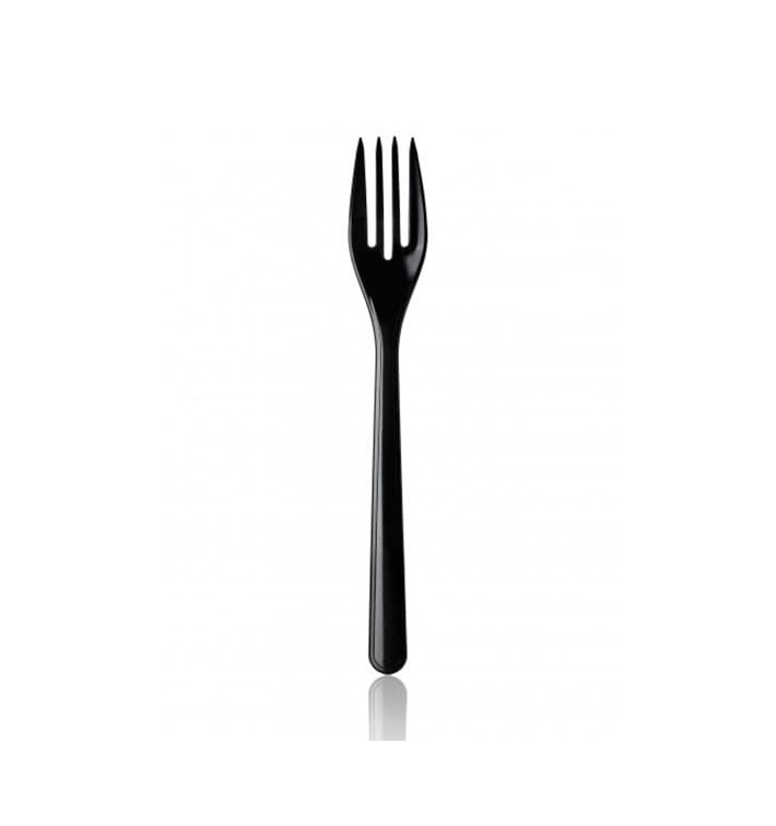 Fourchette Plastique Premium Noire 185mm Fourchette Plastique Premium Noire 185mm
