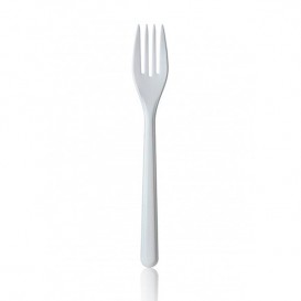 Fourchette Plastique Premium Blanche 185mm (1.000 Unités)