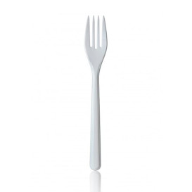 Fourchette Plastique Premium Blanche 185mm 