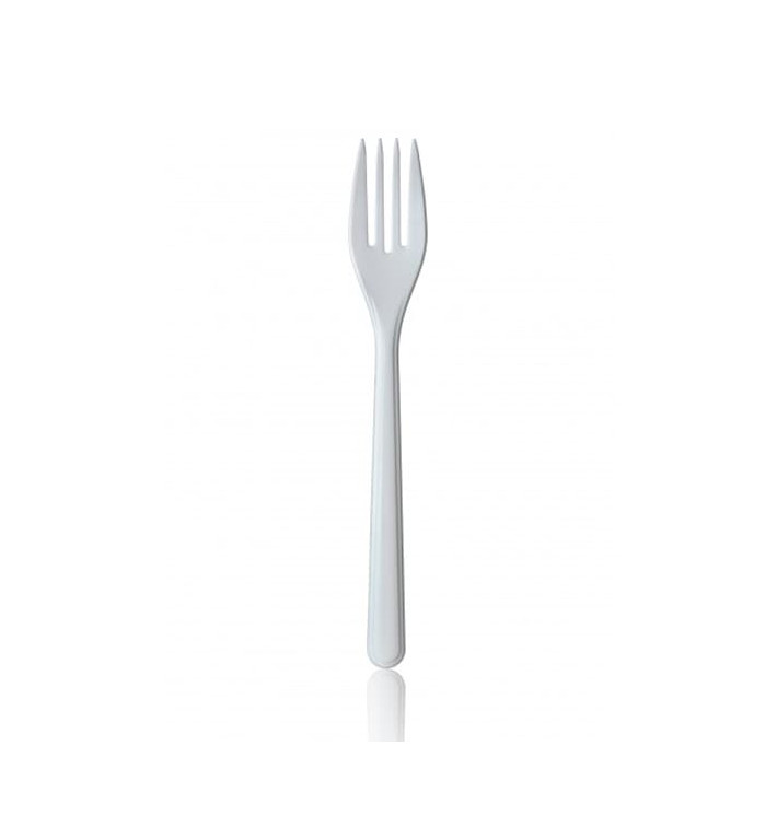 Fourchette Plastique Premium Blanche 185mm Fourchette Plastique Premium Blanche 185mm