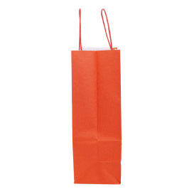 Sac en Papier Kraft Rouge avec Anses 100g/m² 25+11x31cm (25 Utés)