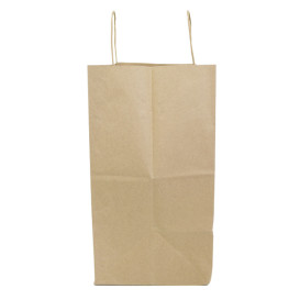 Sac en papier Kraft Marron avec Anses 100g/m² 35+18x34cm (250 Utés)