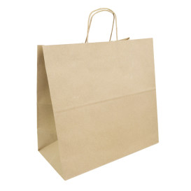 Sac en papier Kraft Marron avec Anses 100g/m² 35+18x34cm (250 Utés)