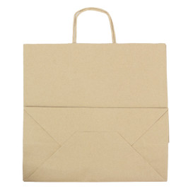 Sac en papier Kraft Marron avec Anses 100g/m² 35+18x34cm (250 Utés)