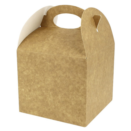 Boîte à Menu Kraft 131x131x115mm (250 Utés)
