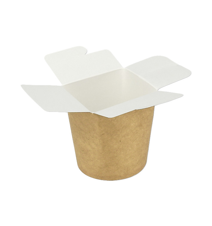 Pot à pâtes 100% ECO Effet Kraft 16Oz/480ml (50 Utés) Pot à pâtes 100% ECO Effet Kraft 16Oz/480ml (50 Utés)