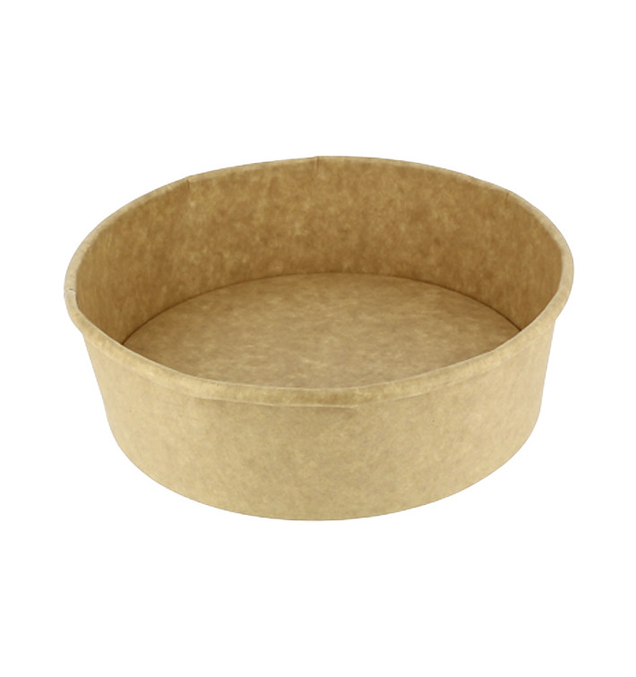 Pot en Carton Kraft-Kraft 33Oz/1000ml Ø18,6cm (50 Utés) Pot en Carton Kraft-Kraft 33Oz/1000ml Ø18,6cm (50 Utés)