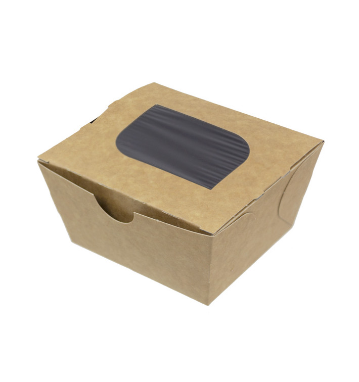 Barquette kraft écologique 11x10x5,5cm 400ml (500 Utés) Barquette kraft écologique 11x10x5,5cm 400ml (500 Utés)
