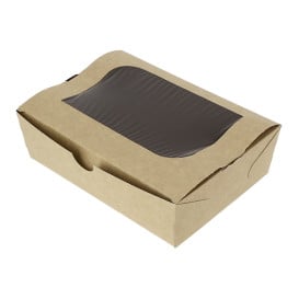 Boîte Carton avec Fenêtre 18x12,7x5,5cm 1000ml (175 Utés)