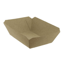 Barquette Carton Kraft-Kraft 9,6x6,5x4,2cm 250ml (1000 Utés)